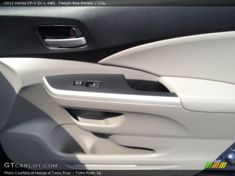 Twilight Blue Metallic / Gray 2012 Honda CR-V EX-L 4WD