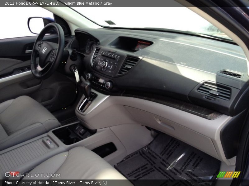 Twilight Blue Metallic / Gray 2012 Honda CR-V EX-L 4WD