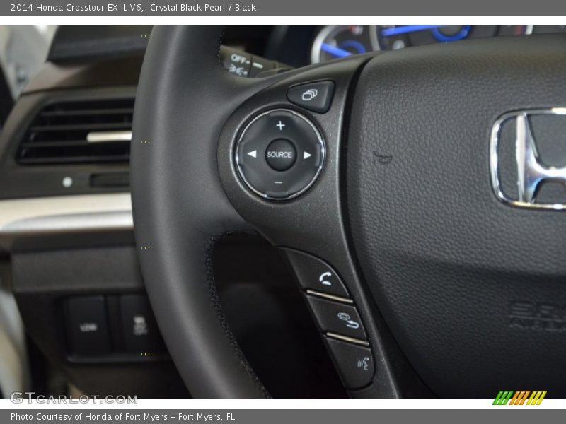 Crystal Black Pearl / Black 2014 Honda Crosstour EX-L V6