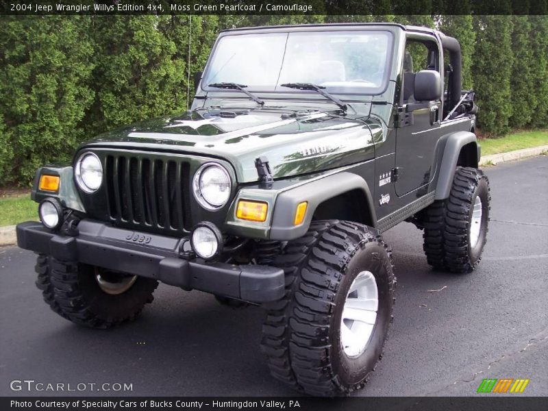 Moss Green Pearlcoat / Camouflage 2004 Jeep Wrangler Willys Edition 4x4