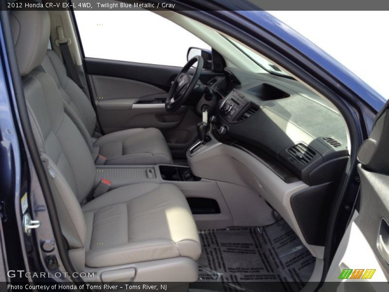 Twilight Blue Metallic / Gray 2012 Honda CR-V EX-L 4WD