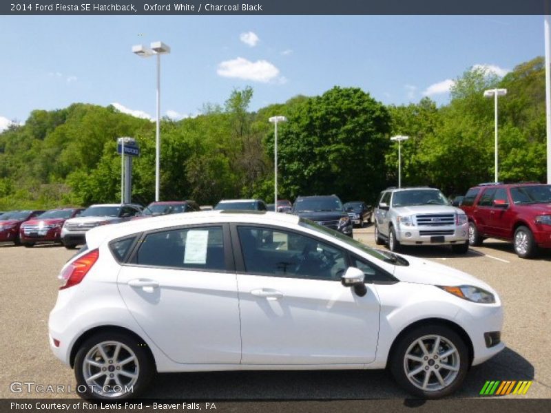 Oxford White / Charcoal Black 2014 Ford Fiesta SE Hatchback