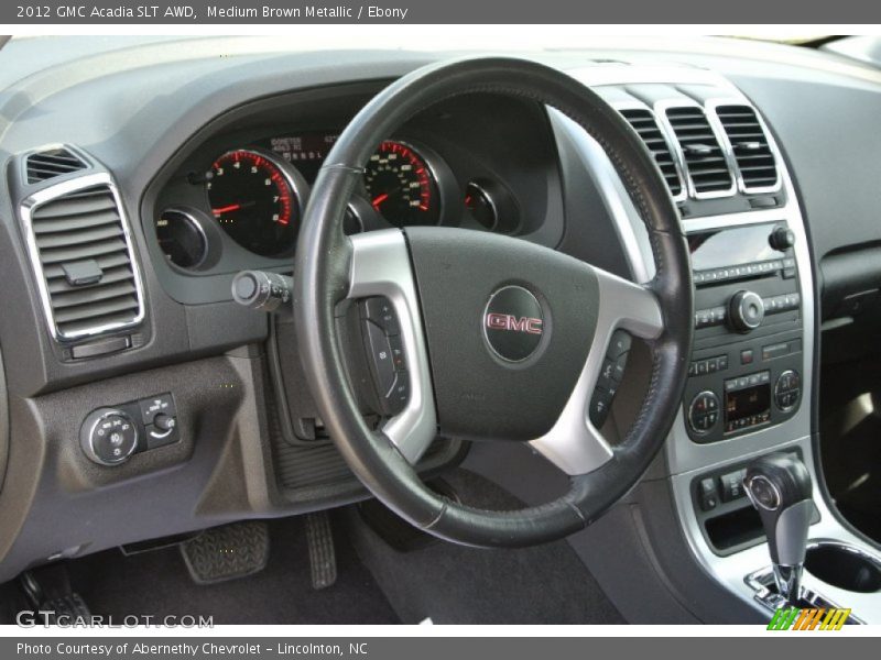 Medium Brown Metallic / Ebony 2012 GMC Acadia SLT AWD