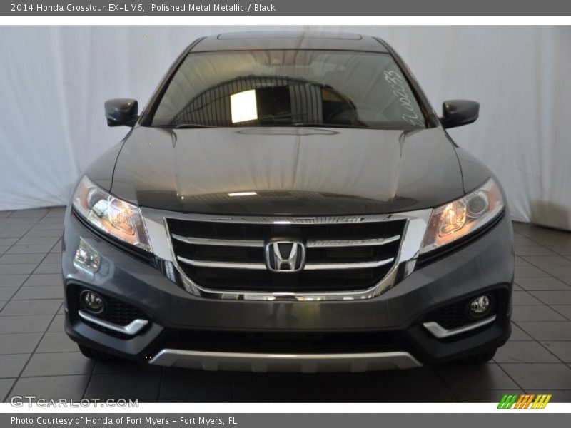 Polished Metal Metallic / Black 2014 Honda Crosstour EX-L V6