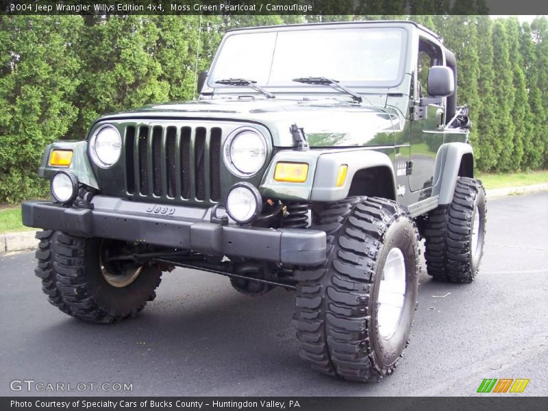 Moss Green Pearlcoat / Camouflage 2004 Jeep Wrangler Willys Edition 4x4