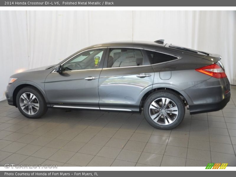 Polished Metal Metallic / Black 2014 Honda Crosstour EX-L V6