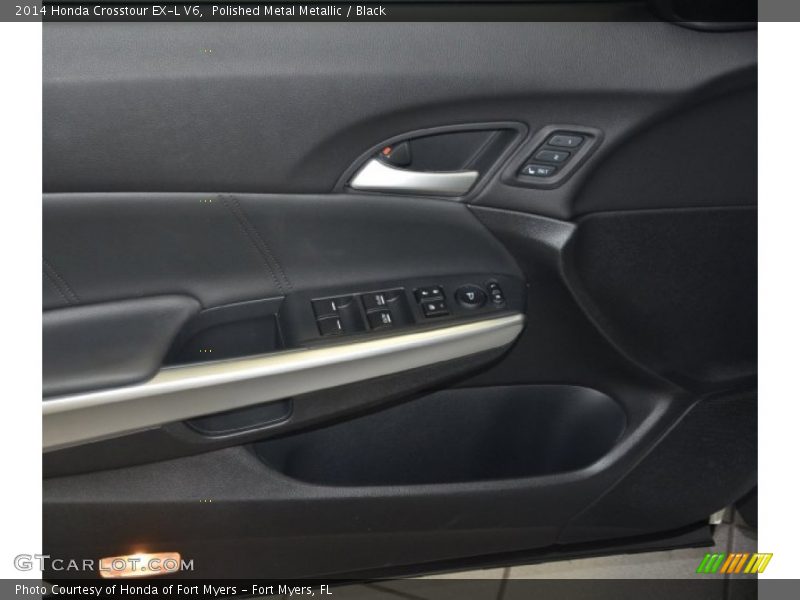 Polished Metal Metallic / Black 2014 Honda Crosstour EX-L V6