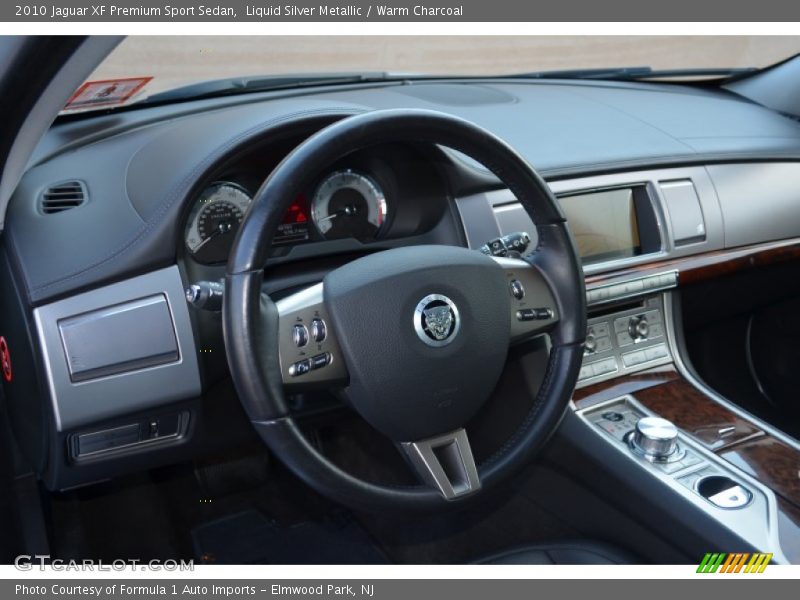 Liquid Silver Metallic / Warm Charcoal 2010 Jaguar XF Premium Sport Sedan