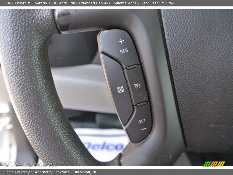 Summit White / Dark Titanium Gray 2007 Chevrolet Silverado 1500 Work Truck Extended Cab 4x4