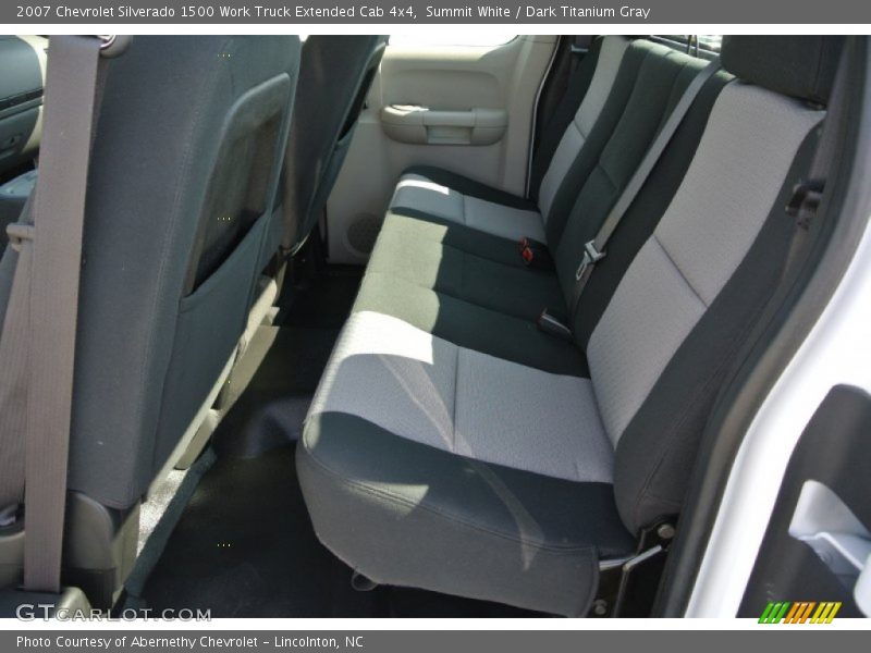 Summit White / Dark Titanium Gray 2007 Chevrolet Silverado 1500 Work Truck Extended Cab 4x4