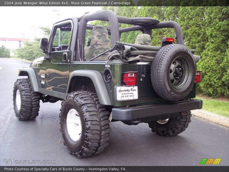 Moss Green Pearlcoat / Camouflage 2004 Jeep Wrangler Willys Edition 4x4