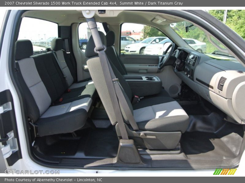 Summit White / Dark Titanium Gray 2007 Chevrolet Silverado 1500 Work Truck Extended Cab 4x4