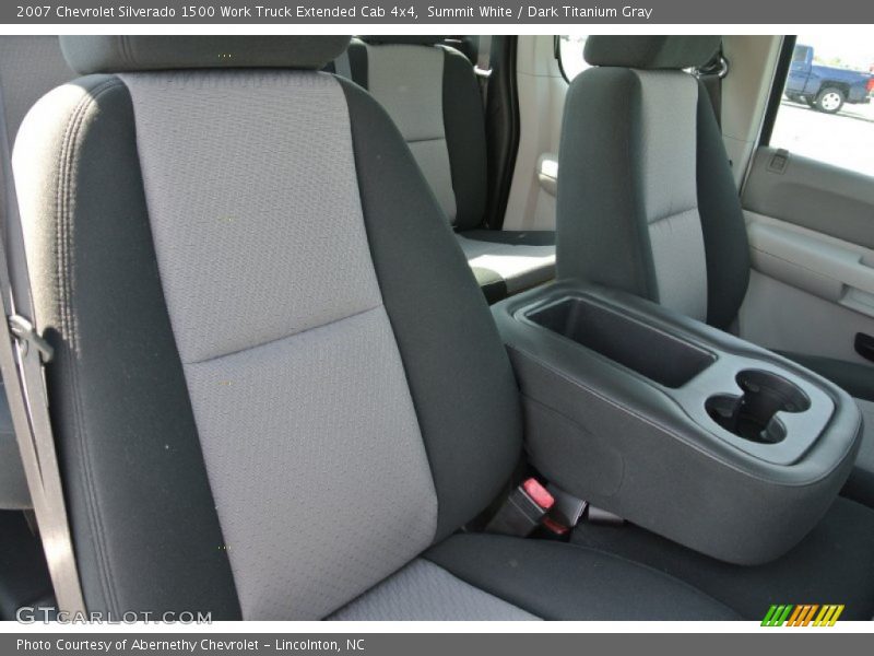 Summit White / Dark Titanium Gray 2007 Chevrolet Silverado 1500 Work Truck Extended Cab 4x4