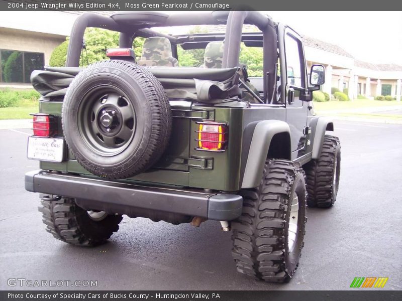 Moss Green Pearlcoat / Camouflage 2004 Jeep Wrangler Willys Edition 4x4