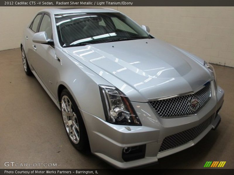 Radiant Silver Metallic / Light Titanium/Ebony 2012 Cadillac CTS -V Sedan