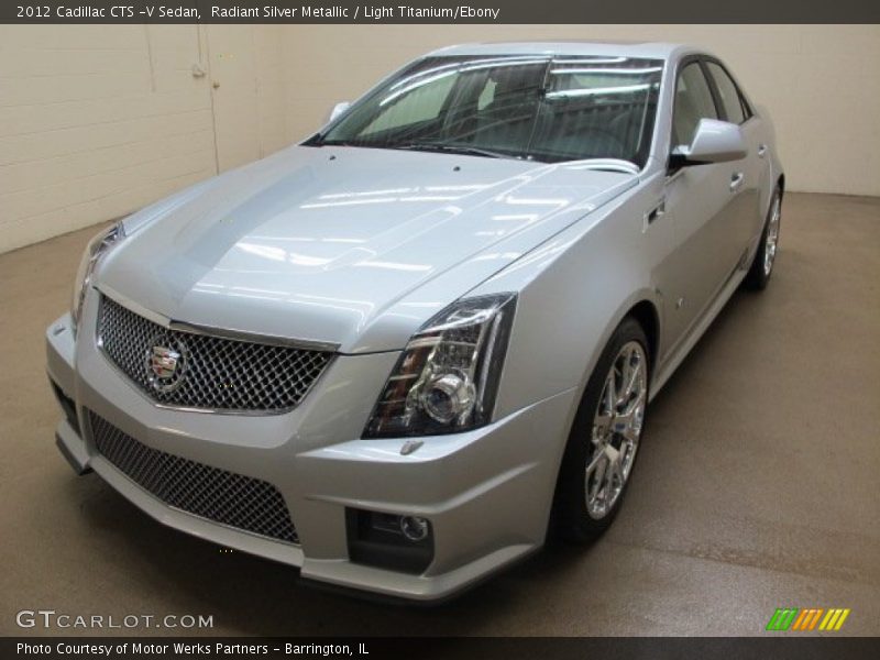 Radiant Silver Metallic / Light Titanium/Ebony 2012 Cadillac CTS -V Sedan