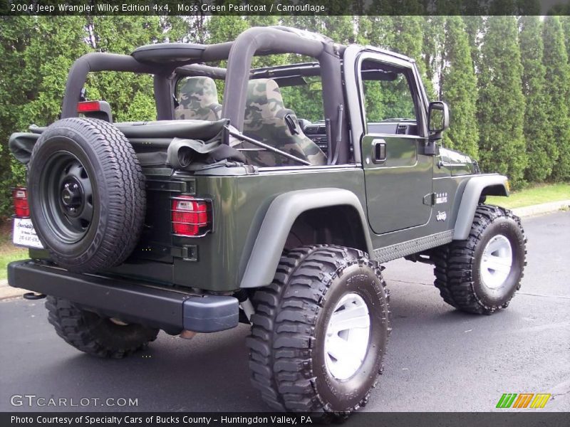 Moss Green Pearlcoat / Camouflage 2004 Jeep Wrangler Willys Edition 4x4