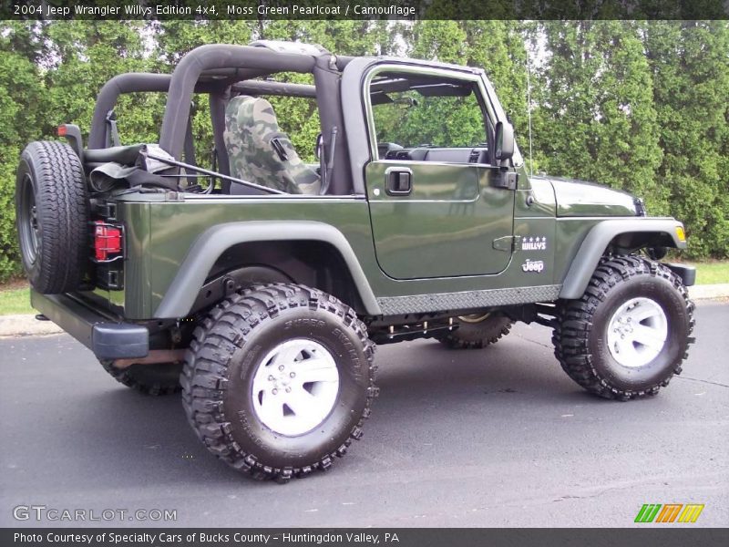 Moss Green Pearlcoat / Camouflage 2004 Jeep Wrangler Willys Edition 4x4