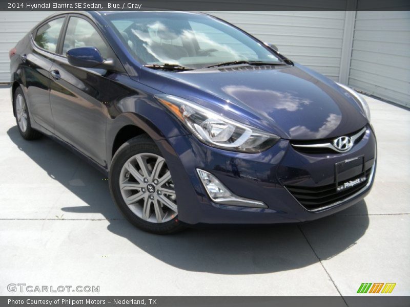 Blue / Gray 2014 Hyundai Elantra SE Sedan