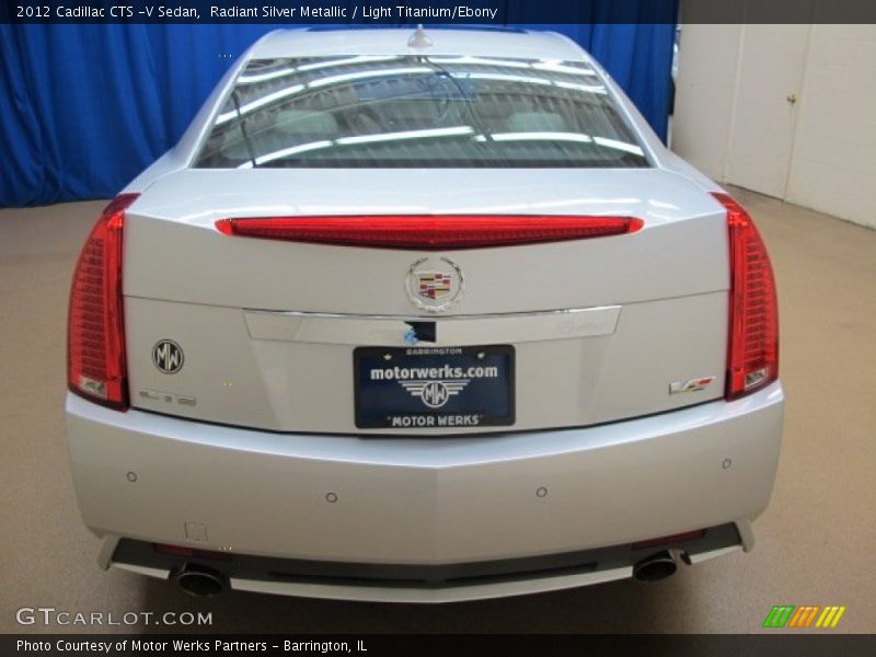 Radiant Silver Metallic / Light Titanium/Ebony 2012 Cadillac CTS -V Sedan