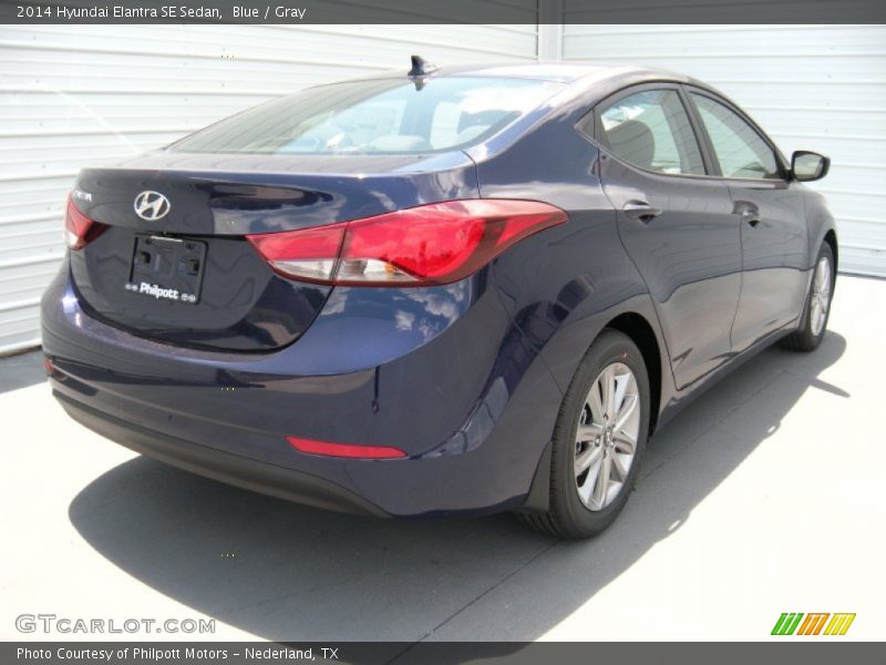 Blue / Gray 2014 Hyundai Elantra SE Sedan