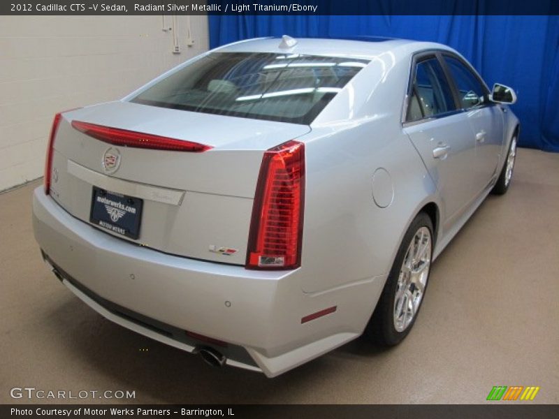 Radiant Silver Metallic / Light Titanium/Ebony 2012 Cadillac CTS -V Sedan