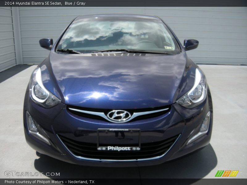 Blue / Gray 2014 Hyundai Elantra SE Sedan