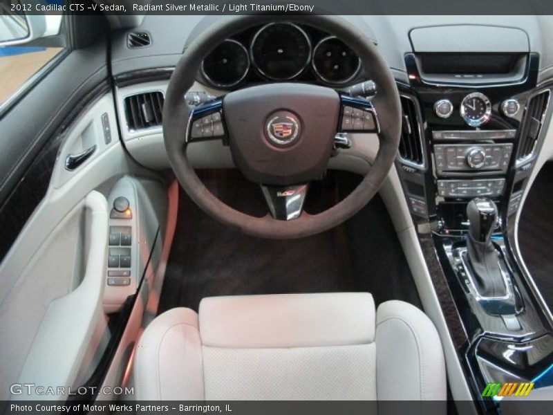 Radiant Silver Metallic / Light Titanium/Ebony 2012 Cadillac CTS -V Sedan