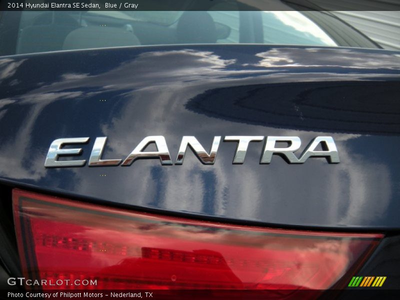 Blue / Gray 2014 Hyundai Elantra SE Sedan