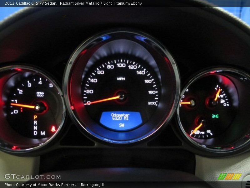 Radiant Silver Metallic / Light Titanium/Ebony 2012 Cadillac CTS -V Sedan