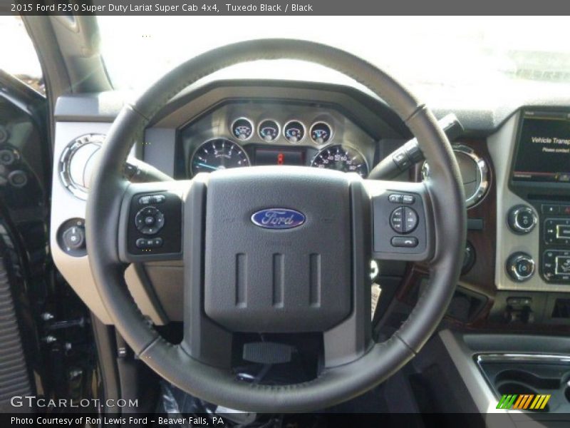 Tuxedo Black / Black 2015 Ford F250 Super Duty Lariat Super Cab 4x4