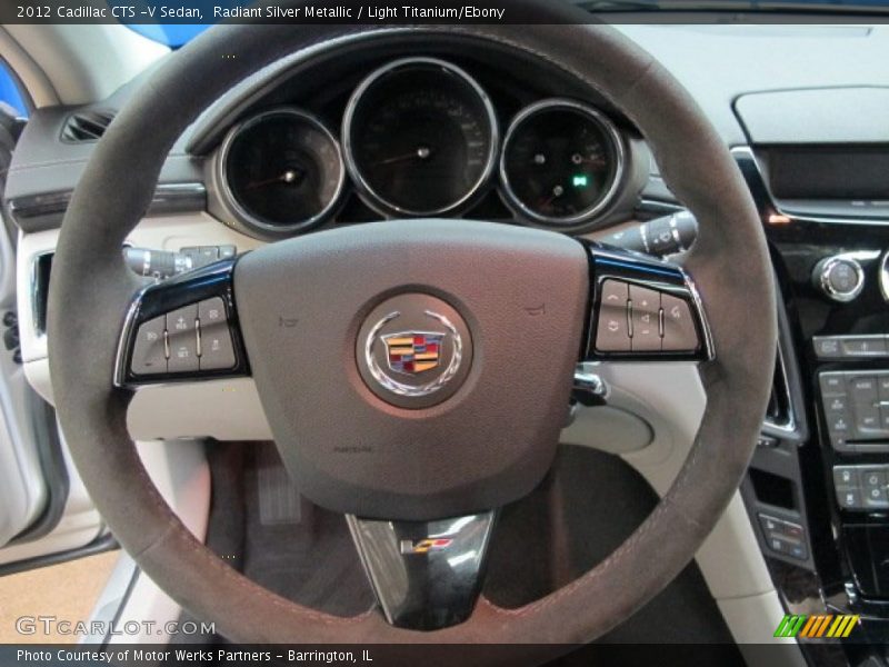 Radiant Silver Metallic / Light Titanium/Ebony 2012 Cadillac CTS -V Sedan