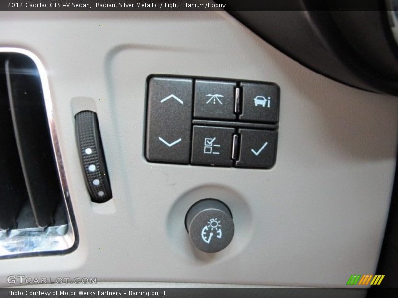 Radiant Silver Metallic / Light Titanium/Ebony 2012 Cadillac CTS -V Sedan