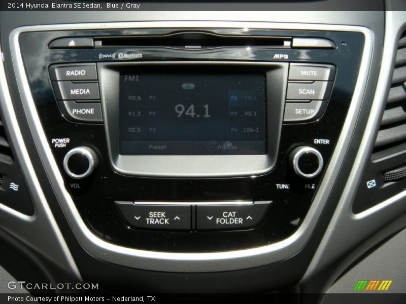 Blue / Gray 2014 Hyundai Elantra SE Sedan