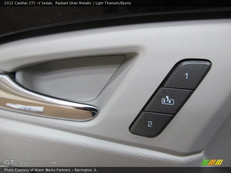 Radiant Silver Metallic / Light Titanium/Ebony 2012 Cadillac CTS -V Sedan