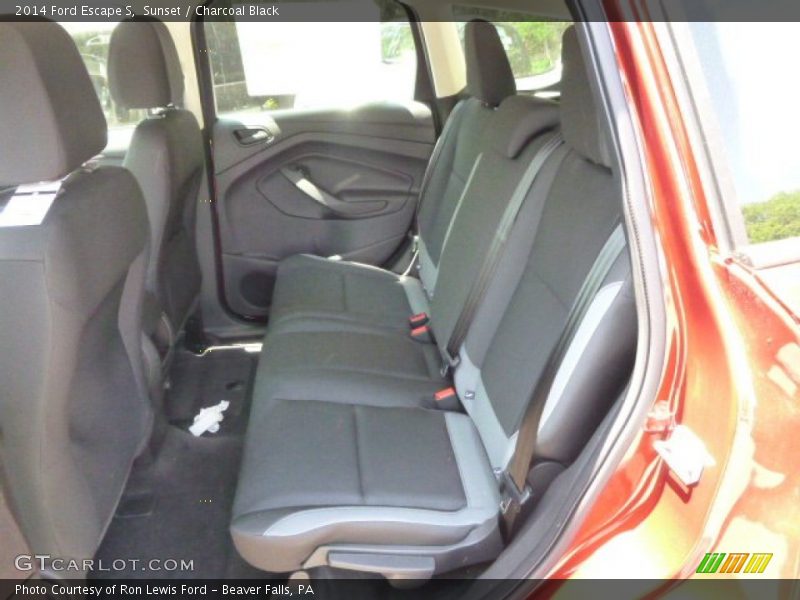 Sunset / Charcoal Black 2014 Ford Escape S