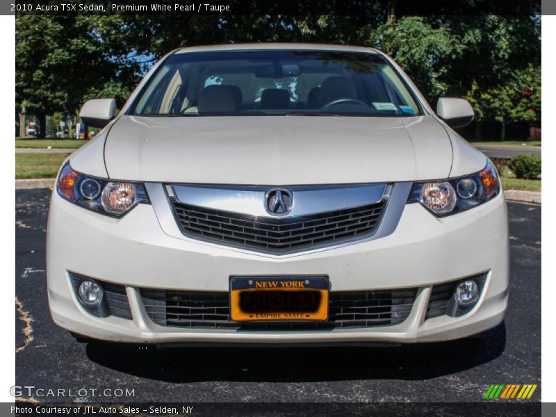 Premium White Pearl / Taupe 2010 Acura TSX Sedan