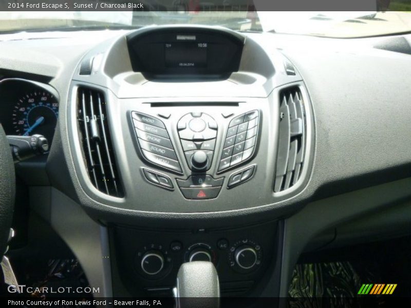 Sunset / Charcoal Black 2014 Ford Escape S