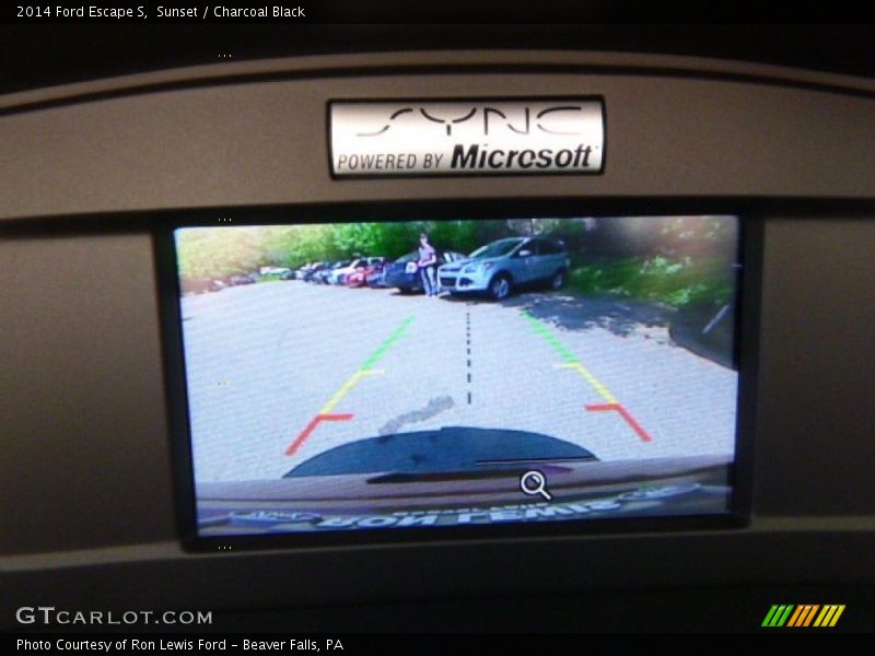 Sunset / Charcoal Black 2014 Ford Escape S