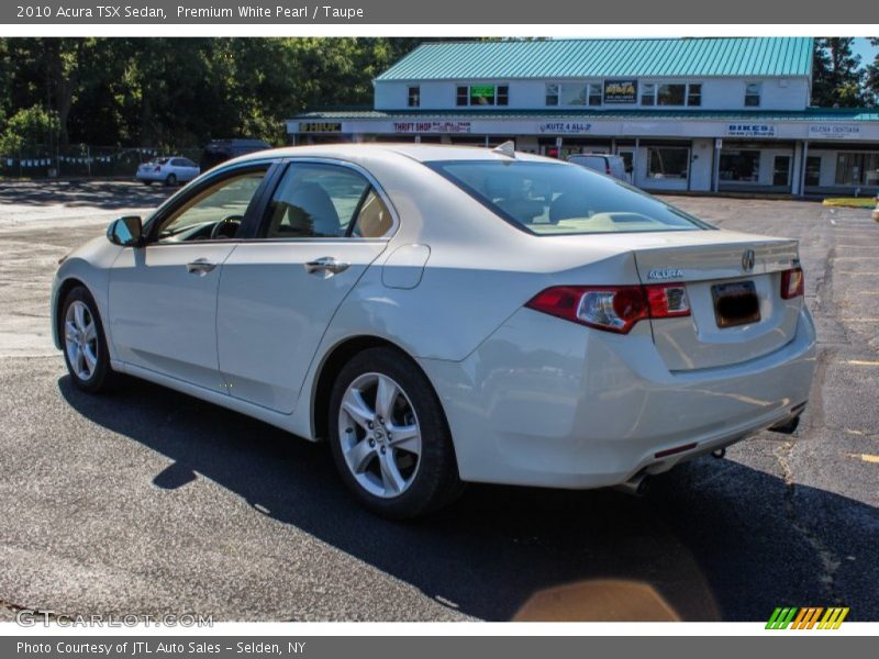 Premium White Pearl / Taupe 2010 Acura TSX Sedan