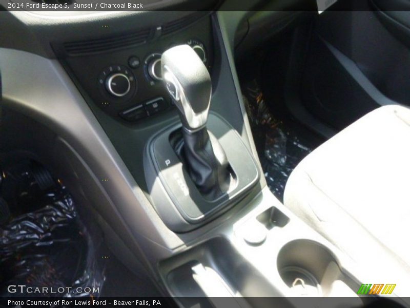 Sunset / Charcoal Black 2014 Ford Escape S