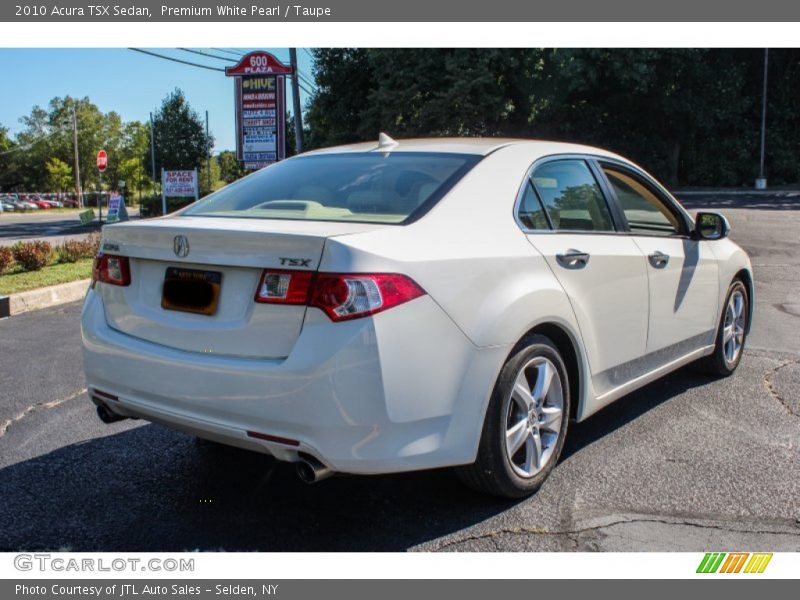 Premium White Pearl / Taupe 2010 Acura TSX Sedan