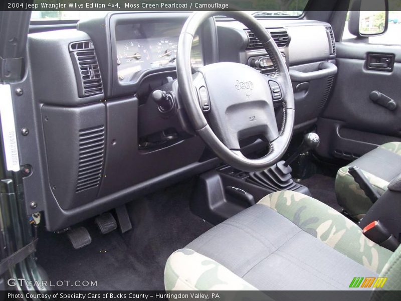 Moss Green Pearlcoat / Camouflage 2004 Jeep Wrangler Willys Edition 4x4