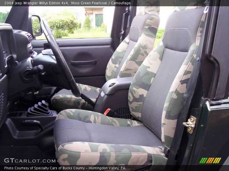Moss Green Pearlcoat / Camouflage 2004 Jeep Wrangler Willys Edition 4x4