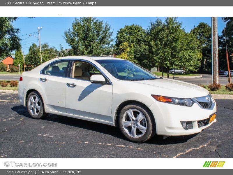 Premium White Pearl / Taupe 2010 Acura TSX Sedan
