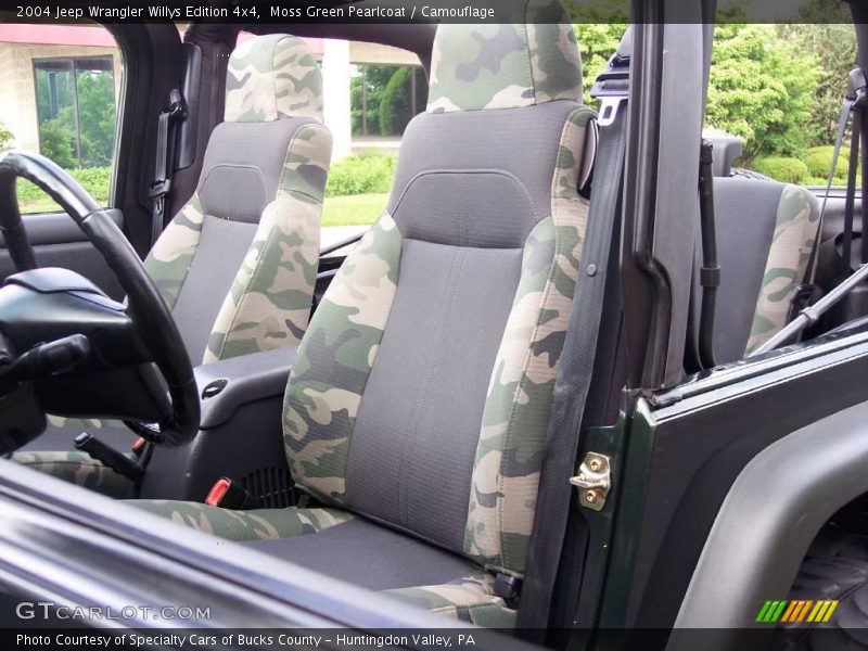 Moss Green Pearlcoat / Camouflage 2004 Jeep Wrangler Willys Edition 4x4