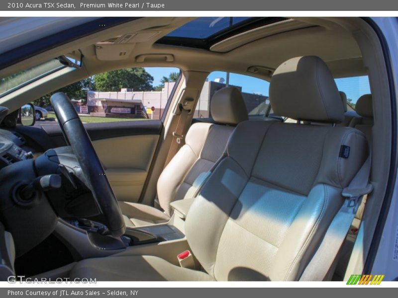 Premium White Pearl / Taupe 2010 Acura TSX Sedan