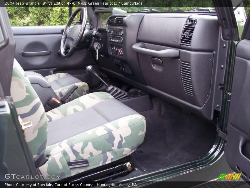 Moss Green Pearlcoat / Camouflage 2004 Jeep Wrangler Willys Edition 4x4