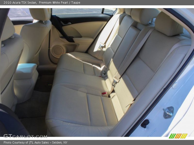 Premium White Pearl / Taupe 2010 Acura TSX Sedan