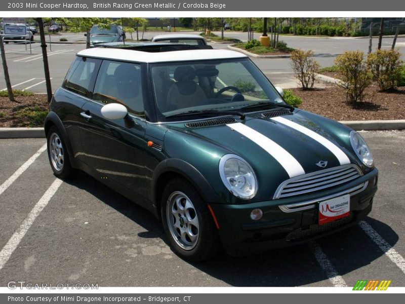 British Racing Green Metallic / Cordoba Beige 2003 Mini Cooper Hardtop